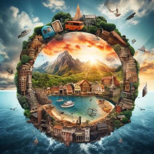 Memories of tourist attractions around the world